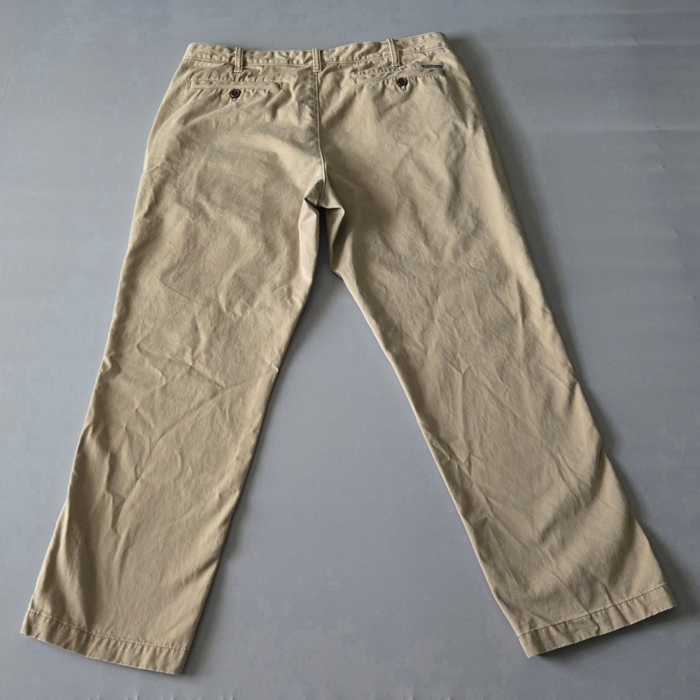 Eddie‎ Bauer Legend Wash Chinos Mens 36x30 Khaki Tan Slim Fit Pants - Picture 6 of 11